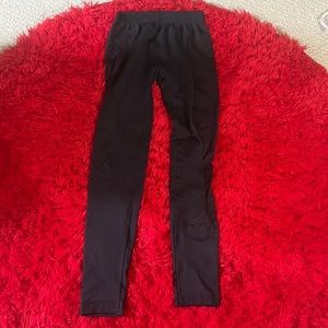 Child small pink rose leggings